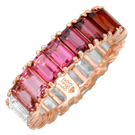 Red Ombre Eternity Band