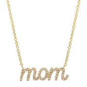 Lowercase Mom Necklace