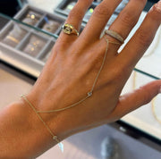Simple Diamond Hand Chain
