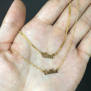 Micro Name Necklace