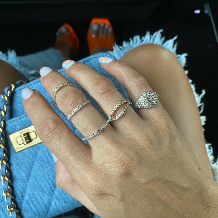 18k Double Knuckle Ring