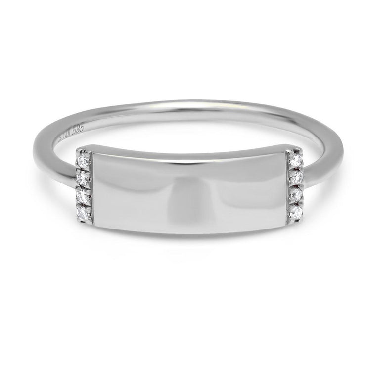 Engravable Rectangle Ring